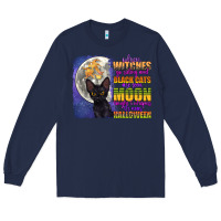 Navy when witches go riding Long Sleeve Tee - CowGirlArtShop