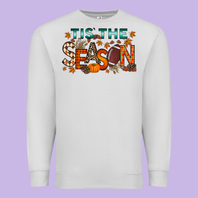 Tis The Season Football Premium Sweatshirt Designed By Racoondesign
