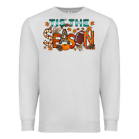 Dove Grey tis the season football Premium Sweatshirt - RacoonDesign