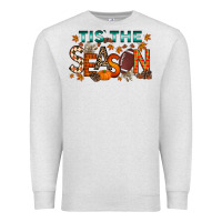 Oatmeal Heather tis the season football Premium Sweatshirt - RacoonDesign