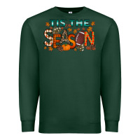 Sports Green tis the season football Premium Sweatshirt - RacoonDesign