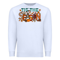 White tis the season football Premium Sweatshirt - RacoonDesign