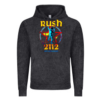 Vintage Black rush blue starman 2112  40th anniversary Vintage Hoodie - lanVoArt