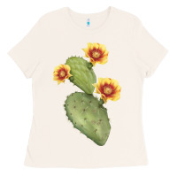 Bone Opuntia Phaeacantha Cactus Ladies Tee - LillyAllenDesigns