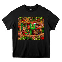 Black feliz navidad Christmas cactus leopard Heavy Core Tee - JahusDesignShop
