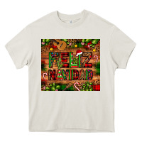 Cream feliz navidad Christmas cactus leopard Heavy Core Tee - JahusDesignShop