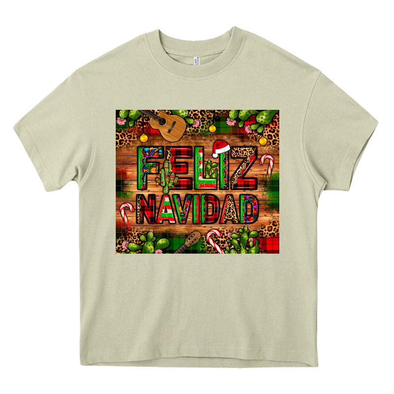 Feliz Navidad Christmas Cactus Leopard Heavy Core Tee by JahusDesignShop | Teevron