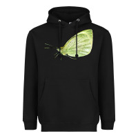 Black Cabbage White Butterfly Heavyweight Hoodie - LillyAllenDesigns