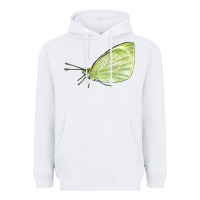 White Cabbage White Butterfly Heavyweight Hoodie - LillyAllenDesigns