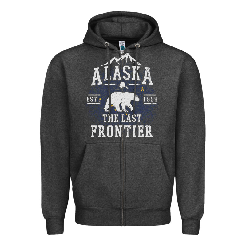 Alaska The Last Frontier Zipper Hoodie by lanVoArt | Teevron
