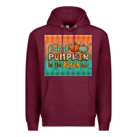 Burgundy cutest pumpkin in the patch tumbler Premium Hoodie - BundleAndBundleShop