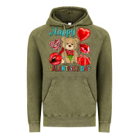 Vintage Olive happy valentines day Valentine's Day Vintage Hoodie - HowdyJamesFarm