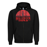 Black Halloween Things Strange Halloween Zipper Hoodie - lanVoArt