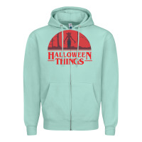 Seafoam Halloween Things Strange Halloween Zipper Hoodie - lanVoArt