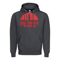 Smoke Halloween Things Strange Halloween Zipper Hoodie - lanVoArt