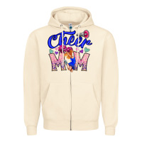 Sandshell Cheer Mom Zipper Hoodie - CowhideDigitalArt