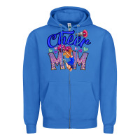 True Royal Cheer Mom Zipper Hoodie - CowhideDigitalArt