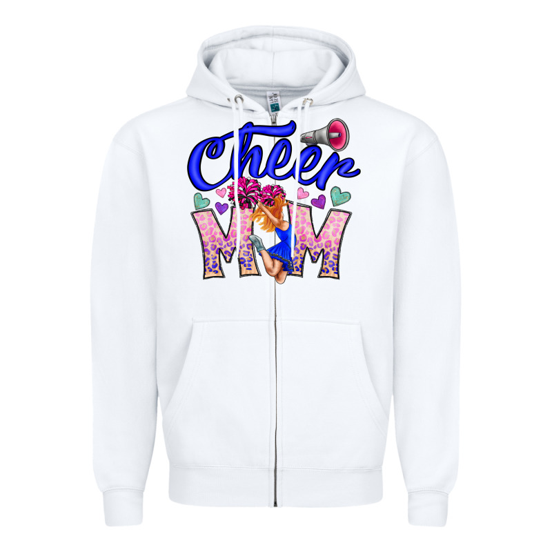 Cheer Mom Zipper Hoodie by CowhideDigitalArt | Teevron