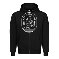 Black Breckenridge Colorado Bear Mountains Trees Hiking Zipper Hoodie - lanVoArt