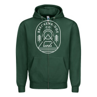 Sports Green Breckenridge Colorado Bear Mountains Trees Hiking Zipper Hoodie - lanVoArt