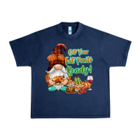 Navy Get your fat pants ready Urban Heavy Tee - NancyCooperArtShop