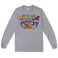 Heather Grey lets get wicked Long Sleeve Tee - CowGirlArtShop
