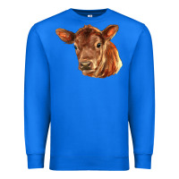 True Royal red angus calf face Premium Sweatshirt - LillyAllenDesigns