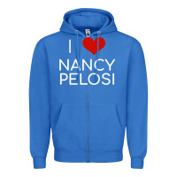 True Royal Limited Edition I Love Nancy Pelosi Heart Madam Speaker Democratic Pol Zipper Hoodie - lanVoArt