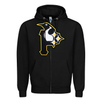 Black pittsburgh combined sports shirt and sticker Zipper Hoodie - lanVoArt