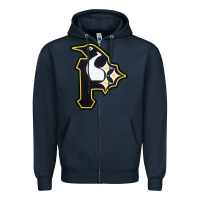 Navy pittsburgh combined sports shirt and sticker Zipper Hoodie - lanVoArt