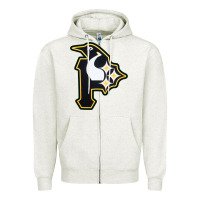 Oatmeal Heather pittsburgh combined sports shirt and sticker Zipper Hoodie - lanVoArt