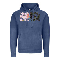 Vintage Denim gothic girl and colorful girl best friends with Vintage Hoodie - TumblerDesignByShophia