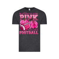 Vintage Black In October We Wear Pink Watch Football Vintage Tee - texasbilliewilder