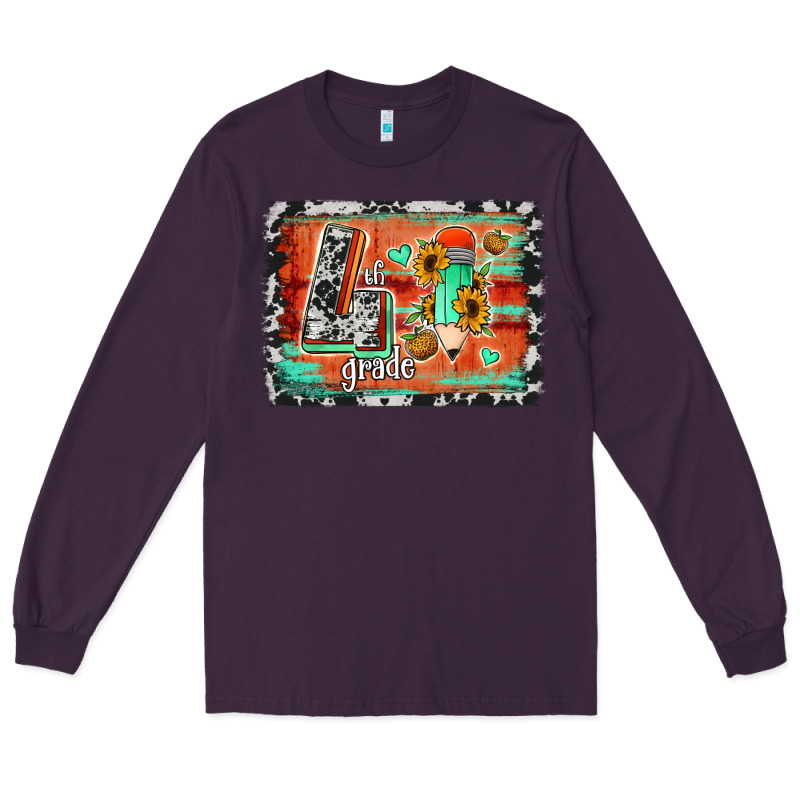 Western Back To School 4th Grade Long Sleeve Tee by Jasminsmagicworld | Teevron