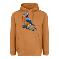 Meerkat Eastern Bluebird Heavyweight Hoodie - LillyAllenDesigns