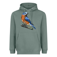 Sage Eastern Bluebird Heavyweight Hoodie - LillyAllenDesigns