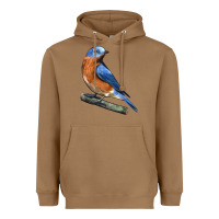 Toasted Coconut Eastern Bluebird Heavyweight Hoodie - LillyAllenDesigns