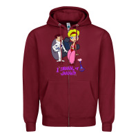 Burgundy i dream of jeannie gifts for fans Zipper Hoodie - lanVoArt