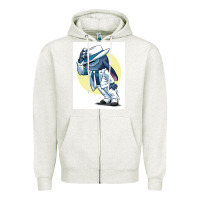 Oatmeal Heather michael jackson 5 Zipper Hoodie - lanVoArt