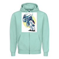 Seafoam michael jackson 5 Zipper Hoodie - lanVoArt