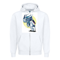 White michael jackson 5 Zipper Hoodie - lanVoArt