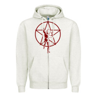 Oatmeal Heather classic rush tribute Zipper Hoodie - lanVoArt