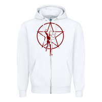 White classic rush tribute Zipper Hoodie - lanVoArt