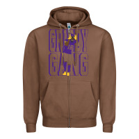 Chestnut Justin Jefferson -Griddy Gang Zipper Hoodie - lanVoArt