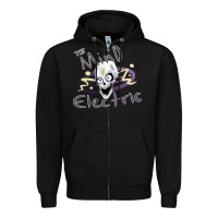 Black the mind electric Zipper Hoodie - lanVoArt
