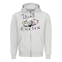 Dove Grey the mind electric Zipper Hoodie - lanVoArt