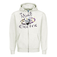 Oatmeal Heather the mind electric Zipper Hoodie - lanVoArt