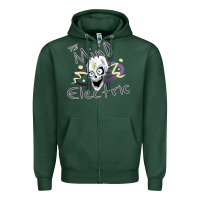 Sports Green the mind electric Zipper Hoodie - lanVoArt