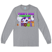 Heather Grey there is some horrors in this house Long Sleeve Tee - CowGirlArtShop