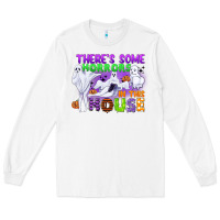 White there is some horrors in this house Long Sleeve Tee - CowGirlArtShop